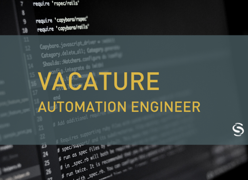Vacature Automation engineer